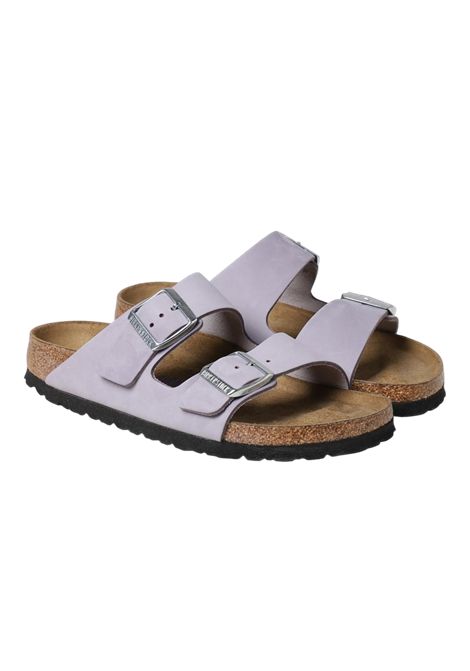 BIRKENSTOCK ARIZONA SFB NUBUCK LEATHER BIRKENSTOCK | shoes | 1024241PURPLE FOG